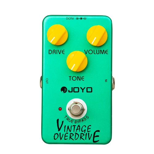 Pedal de guitarra Overdrive Vintage JOYO JF-01 que produce Pedal Overdrive Overtone suave y cálido con efecto de sostenido