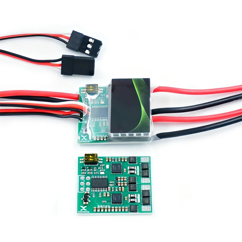 1PCS 2-6S 30A Bidirectional Dual-channel Brushed ESC with PWM Input Support Tank Mixing Control Mode for RC Tracked Vehicle/Boat