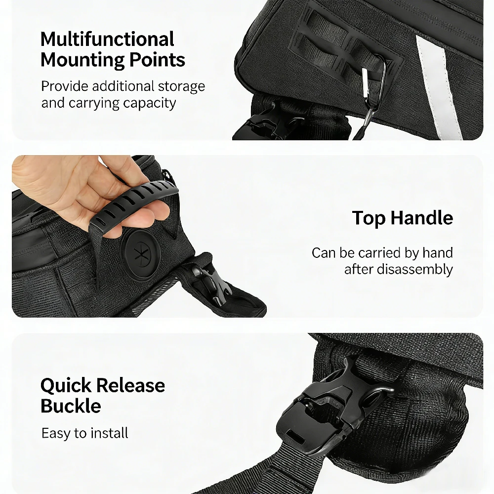 1 Stück Motorrad-Tanktasche, Motorrad-Bein- und Brusttasche, 5L Rucksack Motorradzubehör – Detail 4