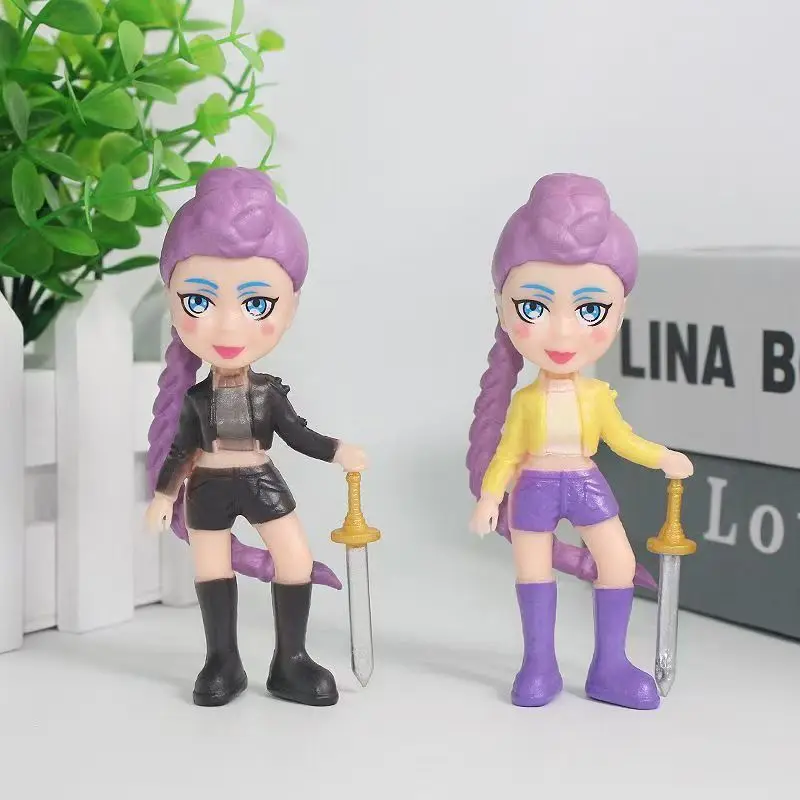 أنيمي KPop شيطان الصيادين صندوق أعمى HUNTRIX ساجا بويز رومي ميرا زوي ديربي النمر عمل نموذج لجسم دمية لعبة غامضة ديكور هدية