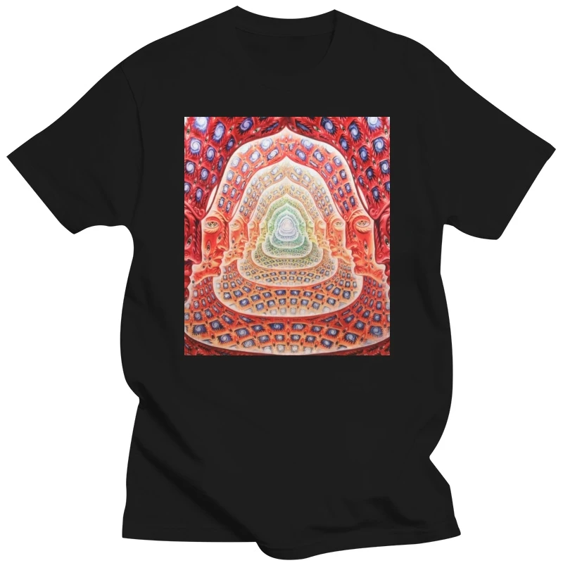 Lsd Hofman Fractal T-shirt Men T-Shirt Tees Men Clothing Big SizeS-XXxl Short Sleeve T Shirt Men New  Fashion Hot