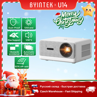 BYINTEK LOVE U14 Full HD 1080P Projector 4K Smart Bluetooth WiFi 6 Supported 1250ANSI Auto Focus Home Theater Cinema Projectors
