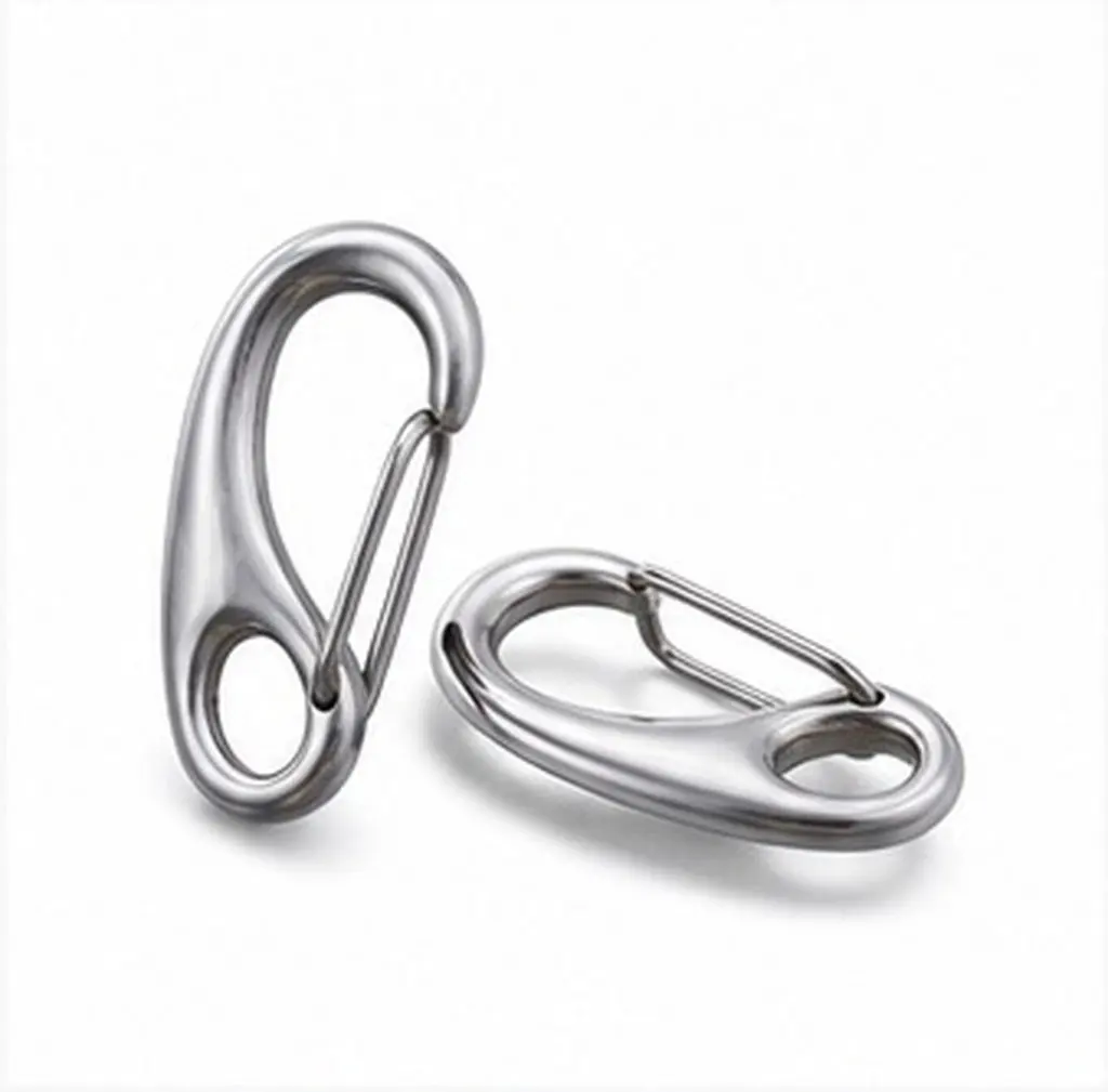 2Pcs Stainless Steel Pet Tag Clip Quick Release for Dogs Cats Id Tags Easy on Off Collar Change 50Mm Heavy Duty Use