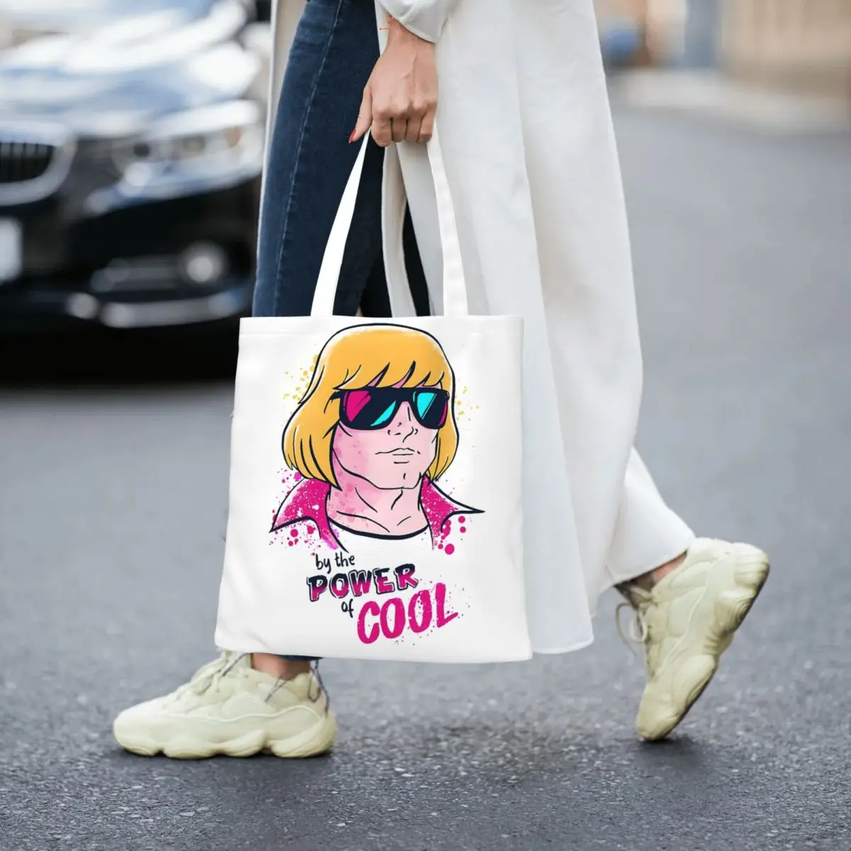 Masters Of The Universe Fun He-Man Canvas Tote Handbag Humor Parody He Man Heman Shoulder Bags Shopper Bags for Women