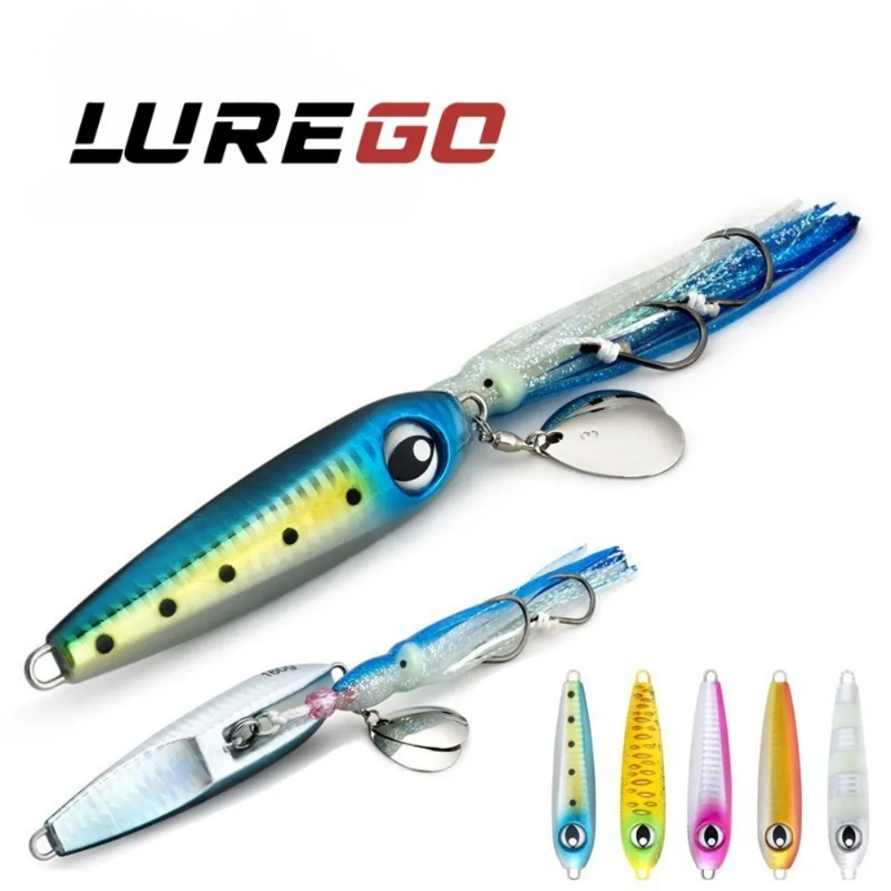 

1 шт. 160 г. Светящийся в темноте джиг для глубоководной рыбалки - УФ-реактивная приманка в виде щупалец для ночной рыбалки с лодки, тонущий железный джиг для тяжелого заброса