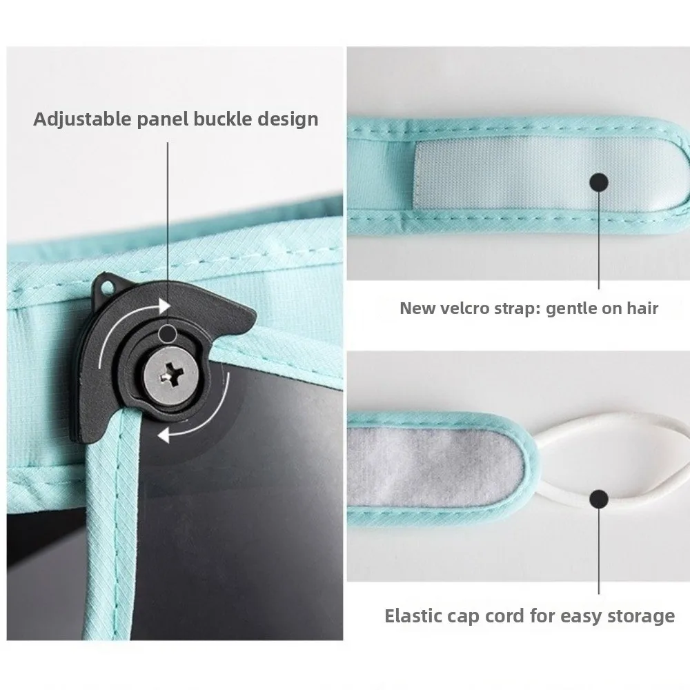 Fotografia 4: Chapéu de sol portátil para mulheres, chapéu de proteção solar com aba larga e enrolável, proteção solar anti-uv, chapéu esportivo