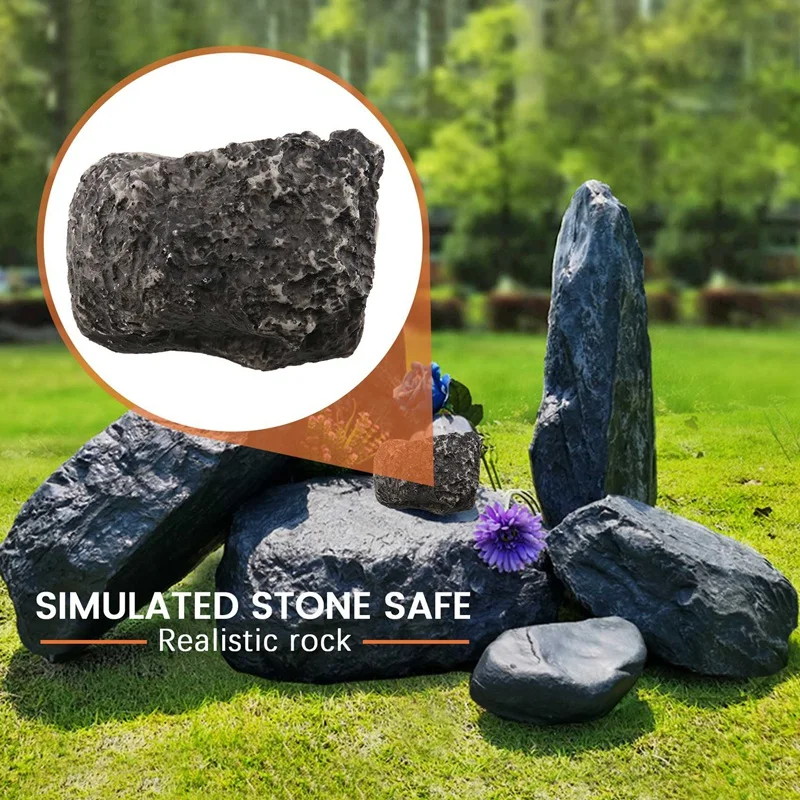 Key Safe Stash Hollow Secret Funny Muddy Rock Stone Case Box Home Garden Decor Security Gift