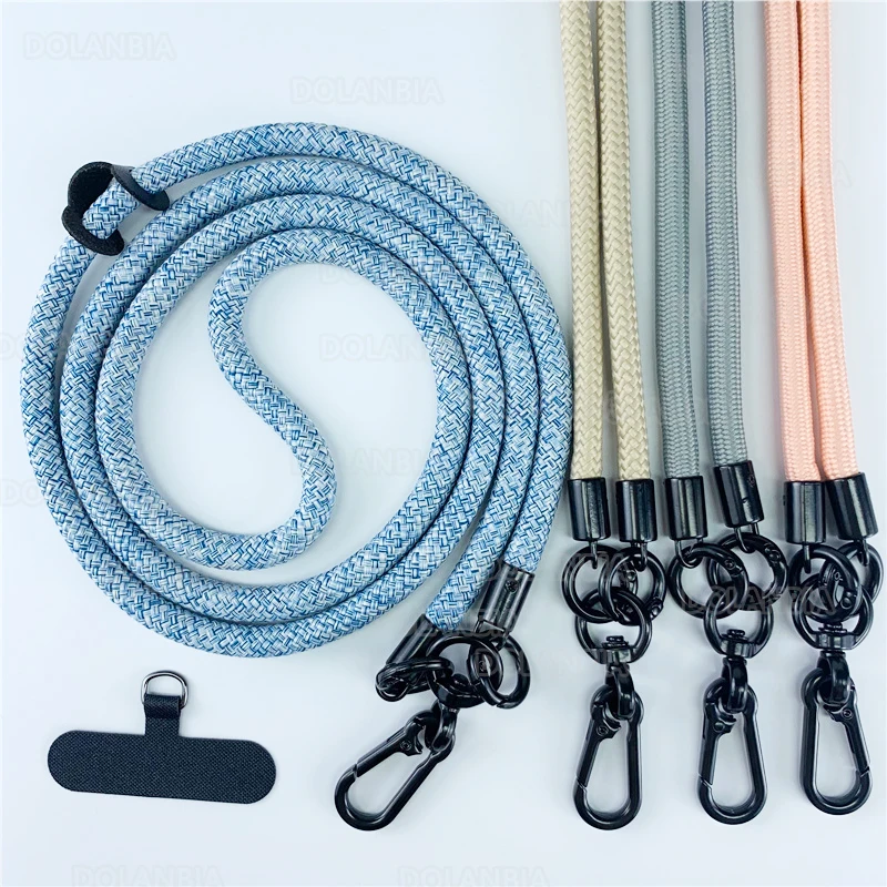 

120CM Fashion Mobile Phone Shoulder Strap Phone Necklace Lanyard Wrist Straps with Hook Card Phone Cover Anti-Loss Lanyard Cord