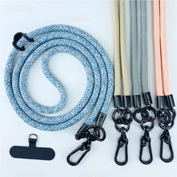 120CM Fashion Mobile Phone Shoulder Strap Phone Necklace Lanyard Wrist Straps with Hook Card Phone Cover Anti-Loss Lanyard Cord