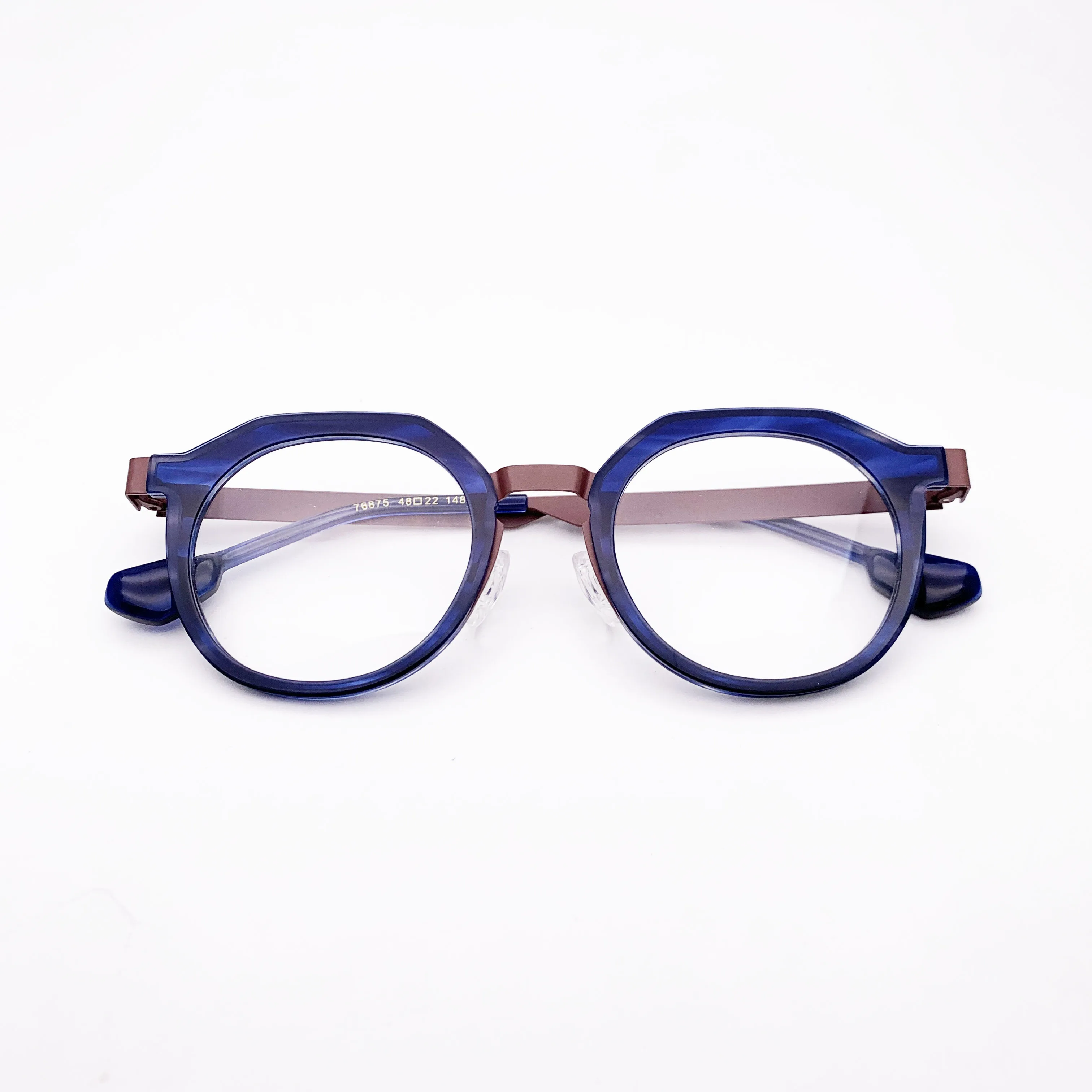 

Belight Optical Acetate with Metal Combine Color Full Rim Vintage Retro Glasses Prescription Lens Eyeglasses Frame Eyewear 76875