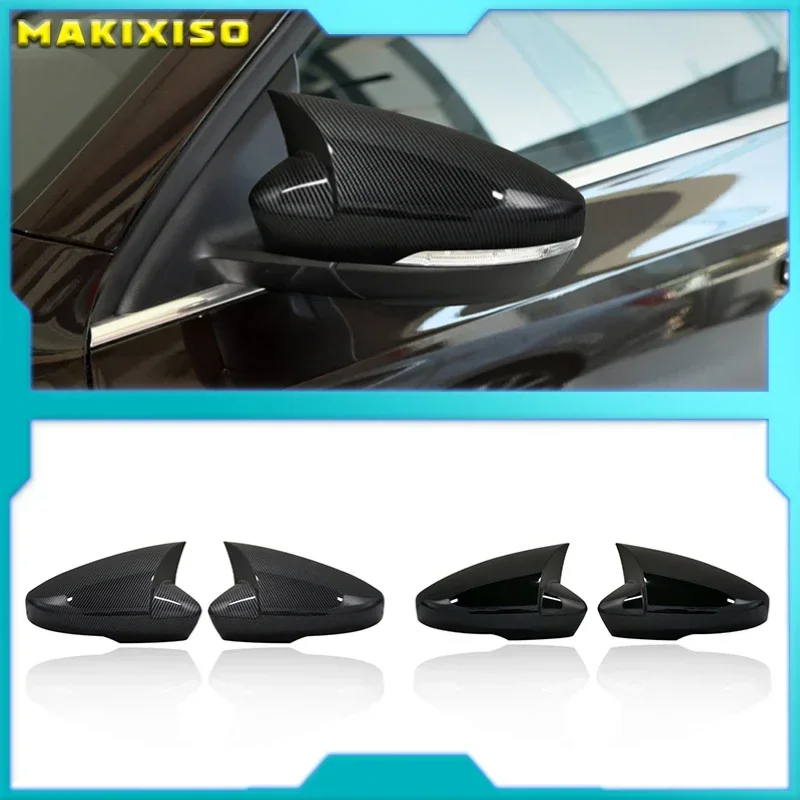 

2pcs Replacement Black Mirror Cap For Skoda Octavia MK3 5E Škoda Scout Carbon Look Rearview Side Wing Mirror Caps Cover