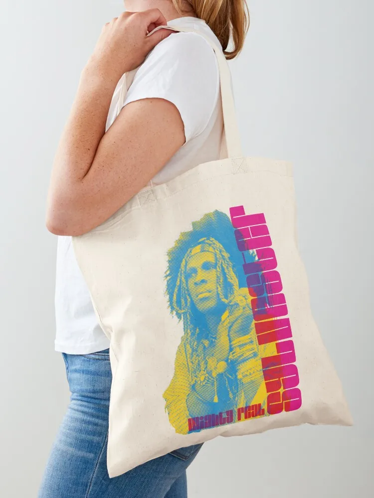 حقيبة سيلفستر ديسكو جرافيك حقيبة تسوق قماشية حقيبة قماش حقيبة نسائية قابلة للطي في السوبر ماركت #1