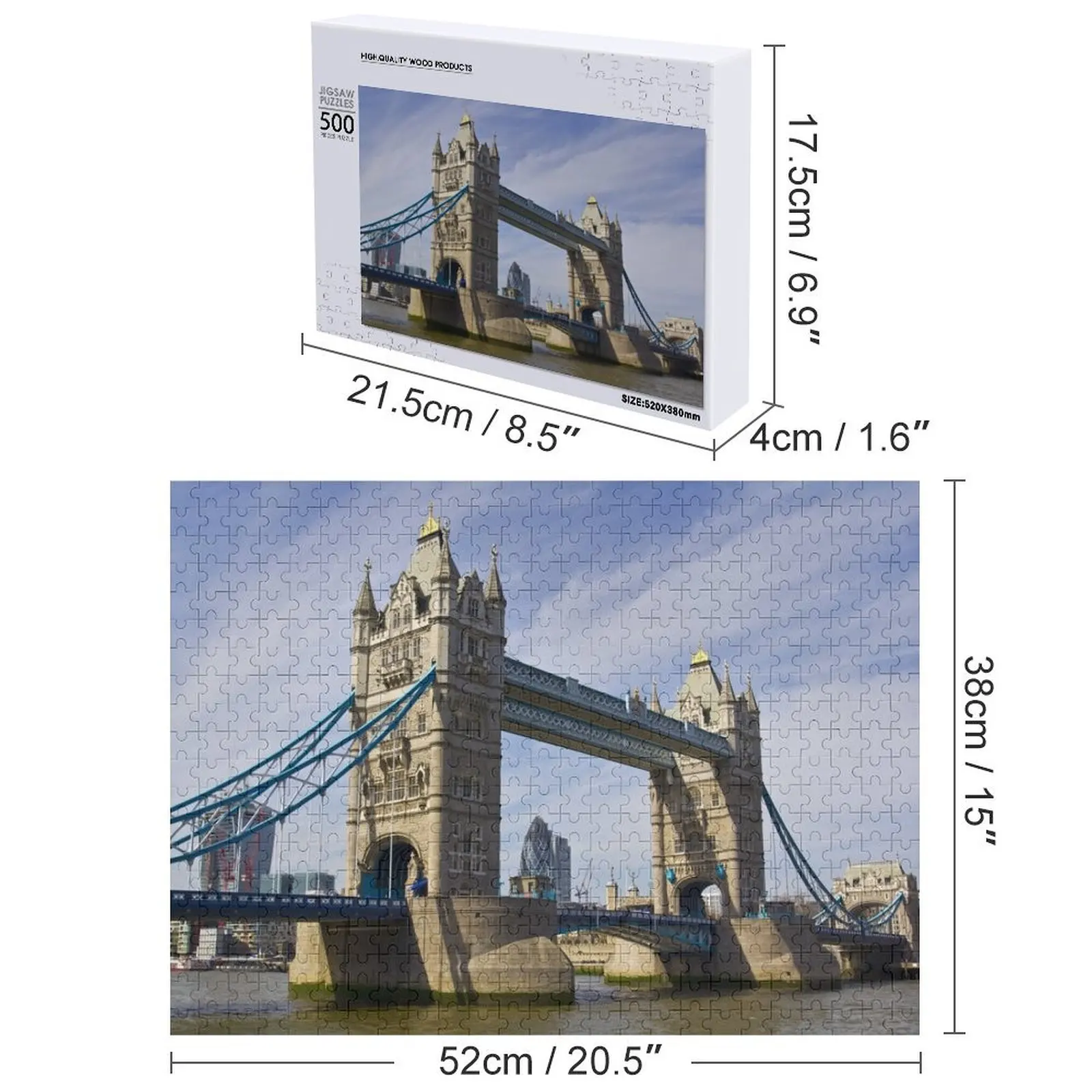 タワーブリッジ ロンドン ジグソーパズル 子供向けにカスタマイズされた子供向けの斬新なおもちゃ 2022 大人の木製パズル