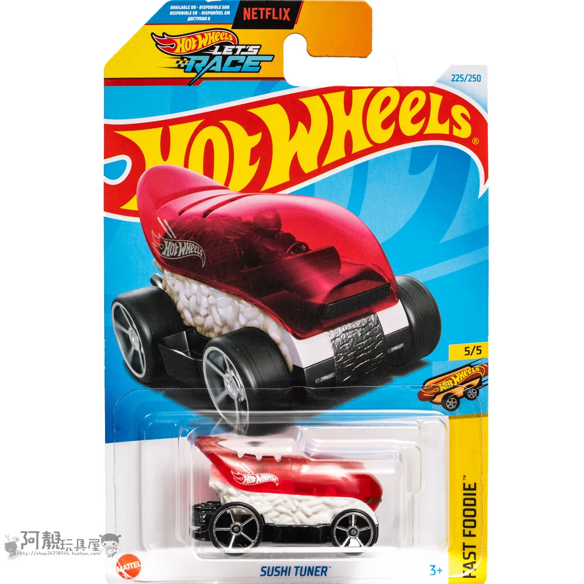 

Mattel Hot Wheels Car Let's Race SUSHI TUNER Diecast 1/64 Toys for Boys Fast Foodie Vehicles Models Birthday Gift