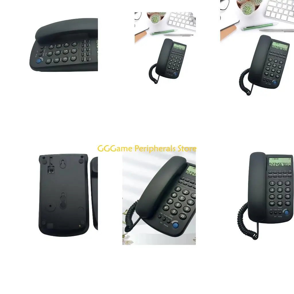 U55B Corded Landline Telephone Desk House Phones with Large Buttons Phone for Home