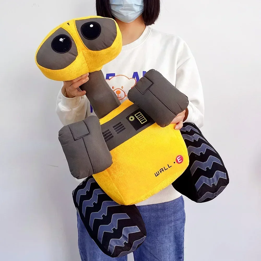55cm WALL-E Żywy Robot Pluszak Wall E Minion Robot Model Miękka Wypchana Lalka Pluszowa Zabawka Disney Kreskówka Dekoracja Domu Prezent dla Niemowląt i Dzieci