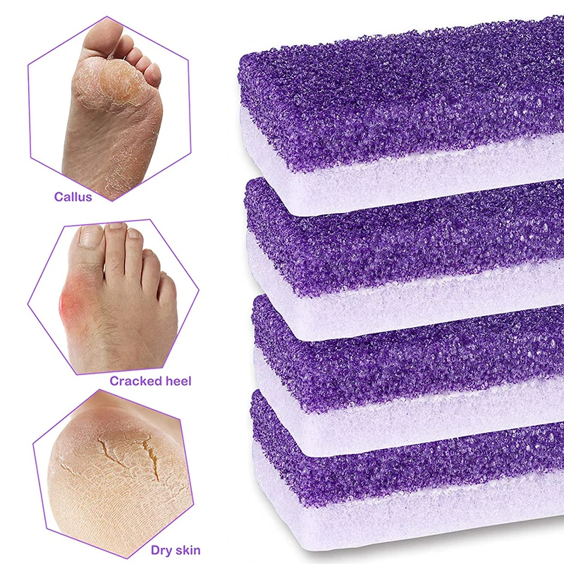 Professional Foot Pumice Sponge Stones, Hard Skin Remover, Pedicure Scrubbers, Callus, Exfoliate, Manicure Tool, 3 Pcs, 5Pcs