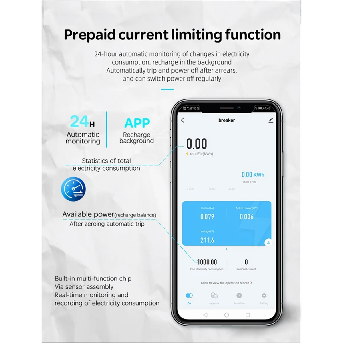 ATS-Tuya Smart WiFi RS485 3P + N MCB выключатель предоплаченный счетчик таймер защита напряжения и тока голосовое управление 63A