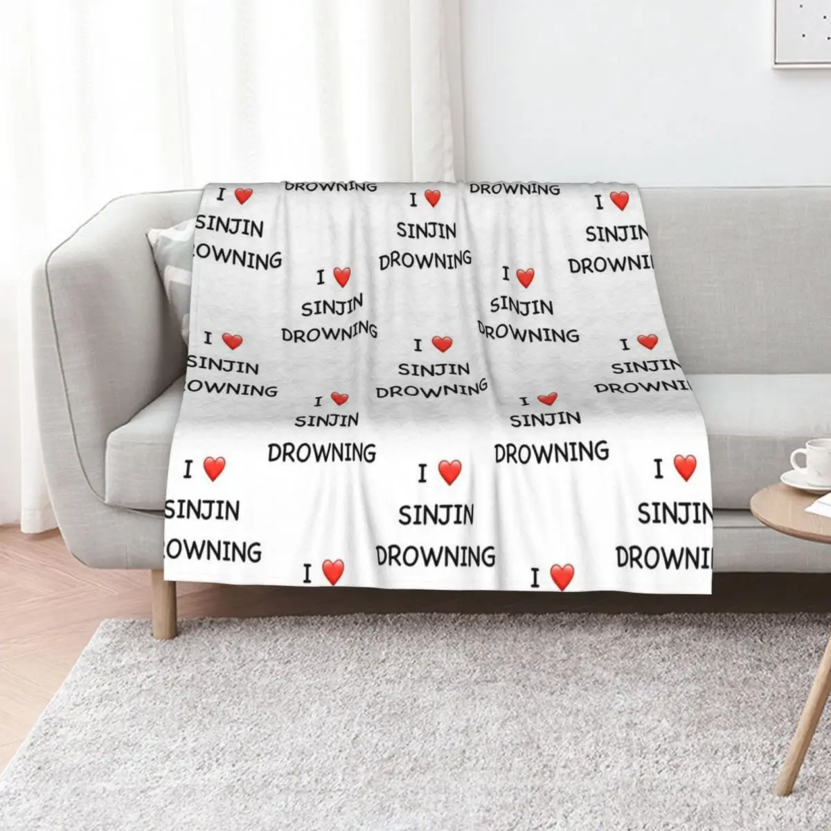 

I love sinjin drowning Throw Blanket For Baby Tourist Blankets For Baby Single Blankets