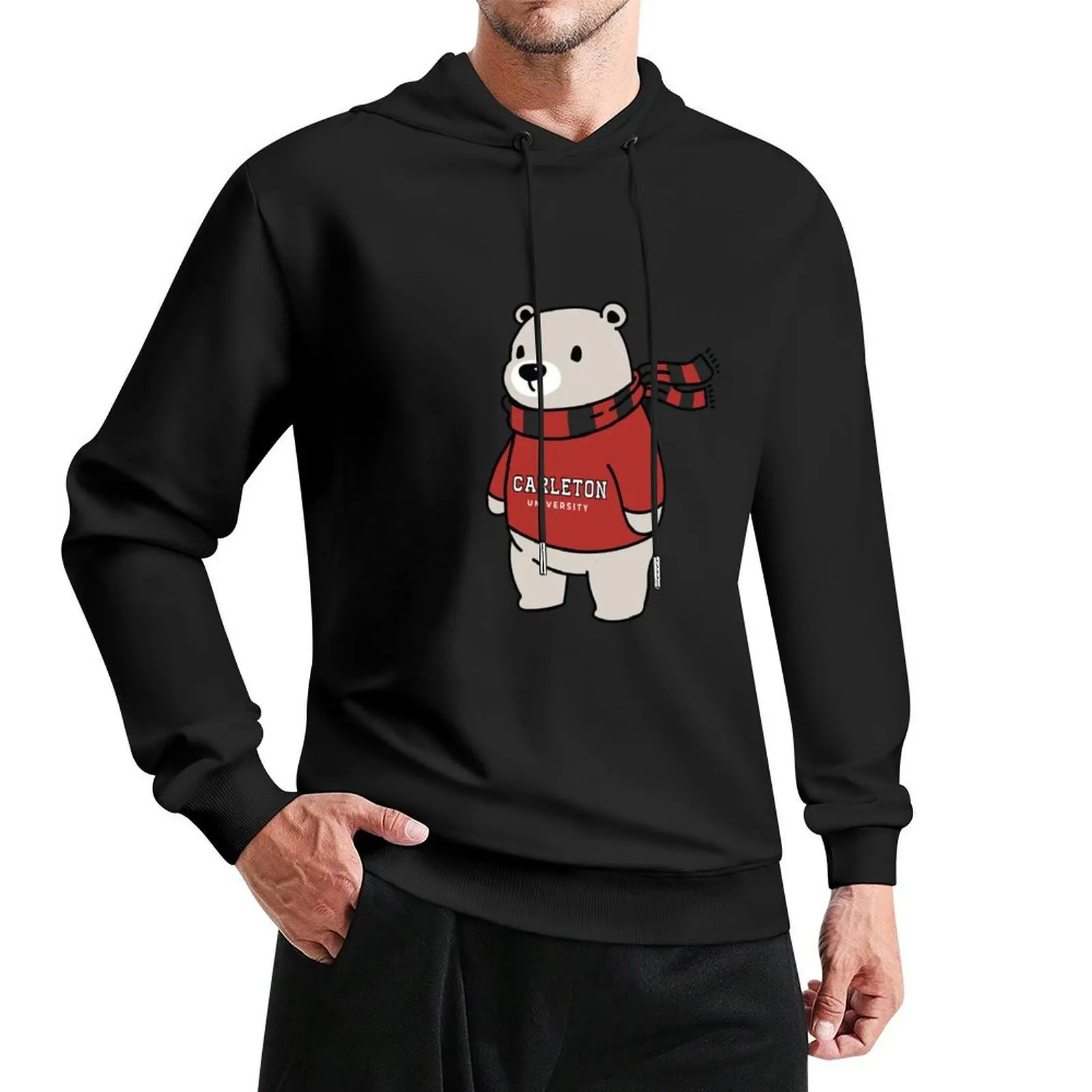 

Carleton University Bear with Sweater Pullover Hoodie autumn new products new in hoodies