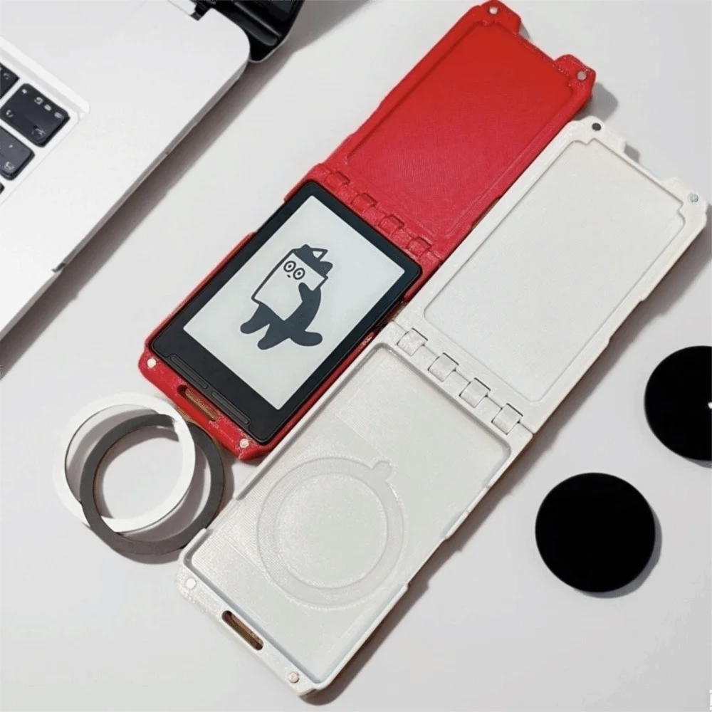 Badge-style E-Reader Case Flip-top Auto-aligning Magnetic Full Coverage Case Full Coverage Anti-Scratch for XTEINK X3 X4