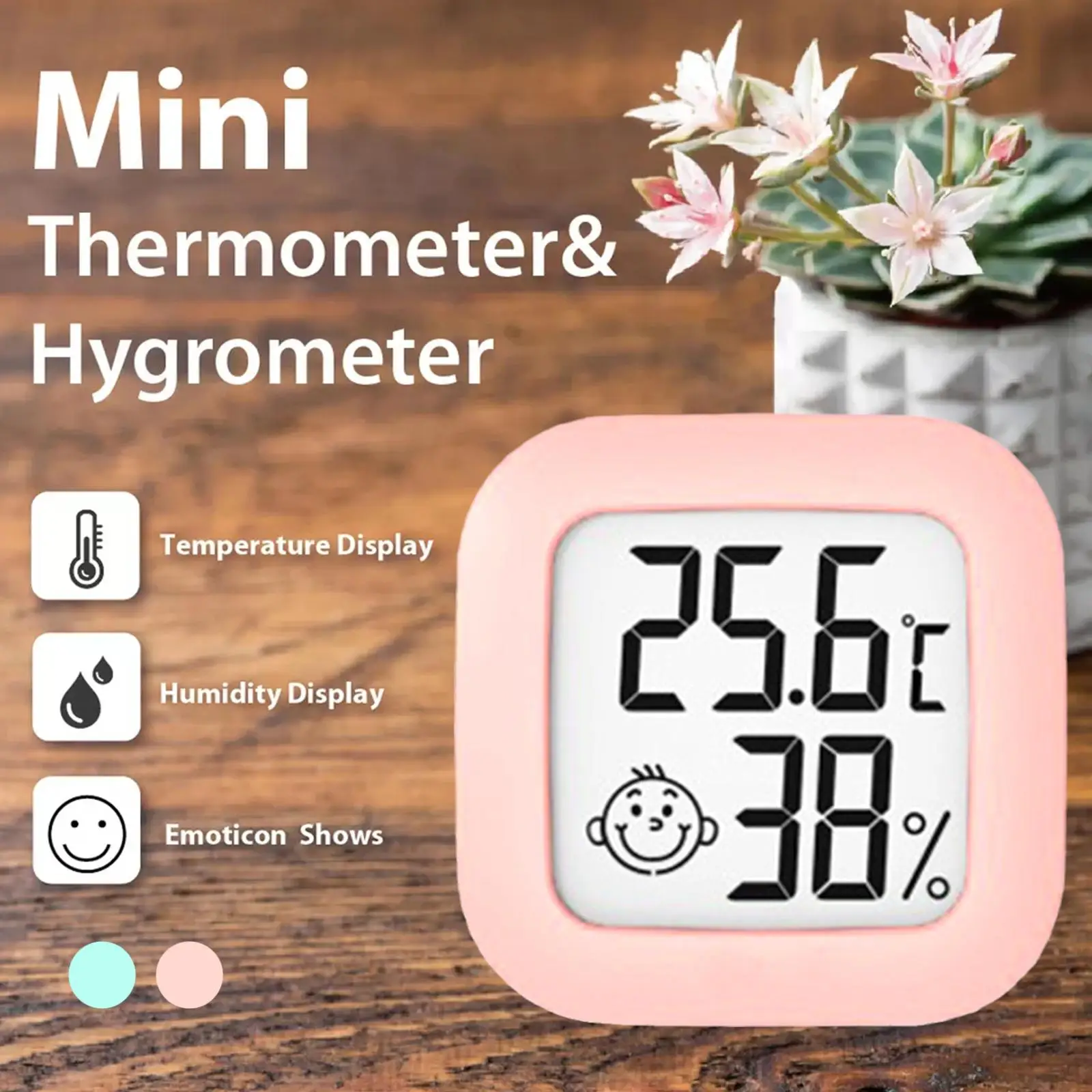 

LCD Electronic Digital Display Temperature Humidity Outdoor Indoor Thermometer Meter Clock Hygrometer Weather Station W1L4