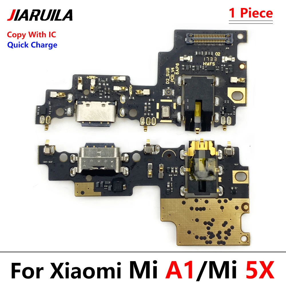 New For Xiaomi Mi A1 A2 5X 6X A3 Lite USB Port Charger Dock Plug Connector Charging Board FLex Cable Mic Microphone Board