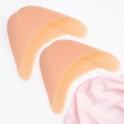 

A Pair of Nude Silicon Toe Caps Ballet Shoes Protector Relieve Stress Front Half Sole Toe Pads Gel