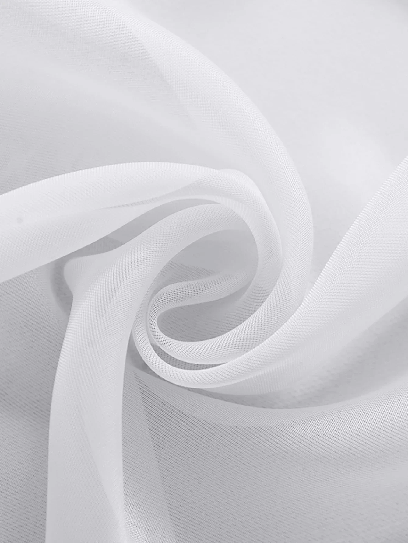 1 قطعة ستارة شفافة حديثة بلون واحد، ستائر نافذة لغرفة المعيشة، غرفة النوم، المنزل، شاشة نافذة فرنسية جروميت