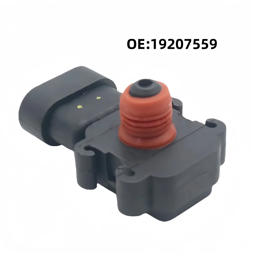 Capteur de pression barométrique MAP avec connecteur pour Chevrolet pour GMC 2001-2004 V8 Compatible avec OE 19207559 97180655 1247049 6238166 98131026