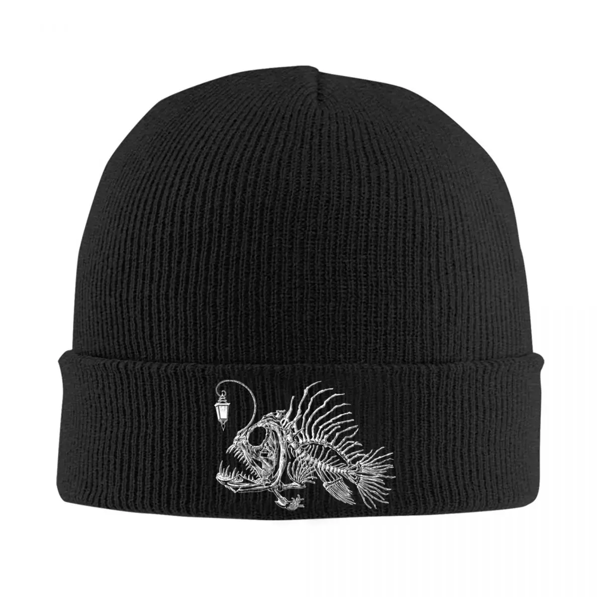 Angus The Anglerfish Pike Hunter Knit Hat Beanie Winter Hat Warm Acrylic Fashion Cap for Men Women Gifts