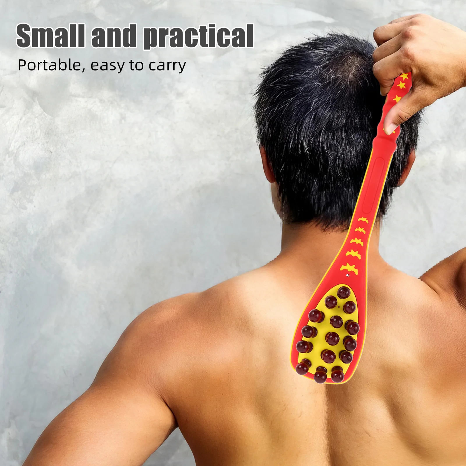 

Массажный молоток для глубоких тканей, портативный ручной меридианный массажер, инструмент для расслабления мышц с двойной головкой для спины, шеи, плеч