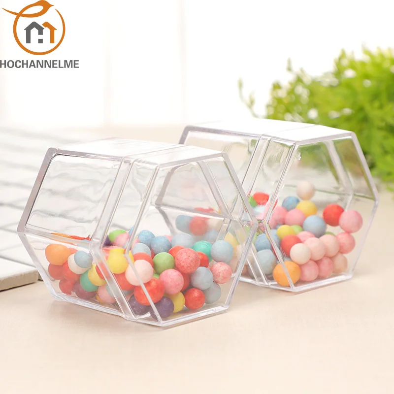 Transparent Plastic Box, Food Packing Box, Creative Crystal Mud Small Plastic Candy Storage Box, 12 PCs