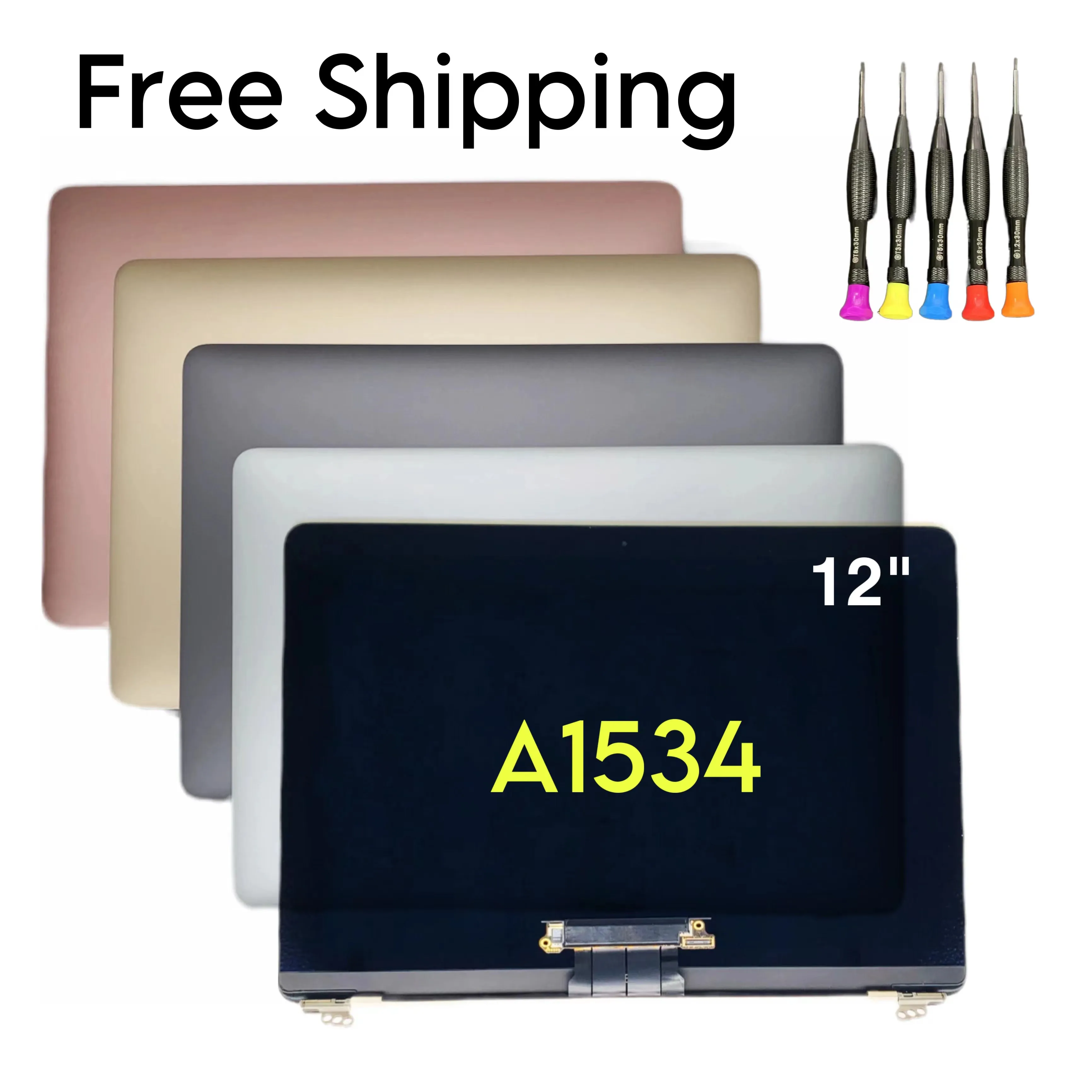 2015 2016 2017 Year For Macbook Retina 12inch A1534 Full LCD LCD Display Assembly Space gray /silver /gold/rose gold