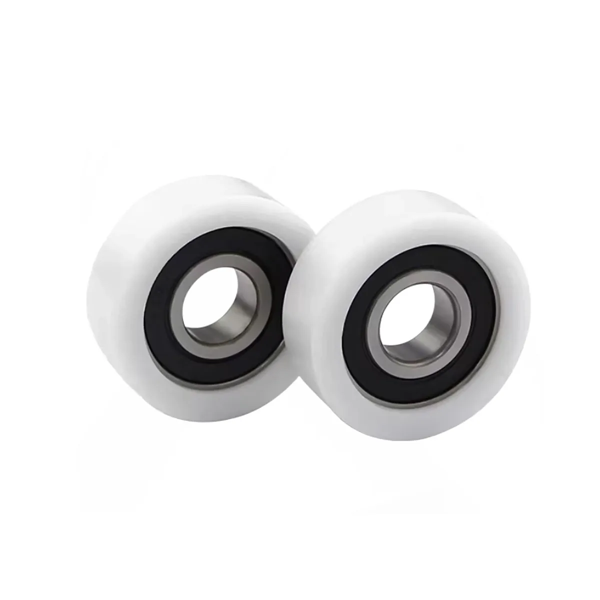 Rubber Coated Bearing Roller Nylon Coated Pulley Wear Resistant High Load POM Guide Wheel For Track