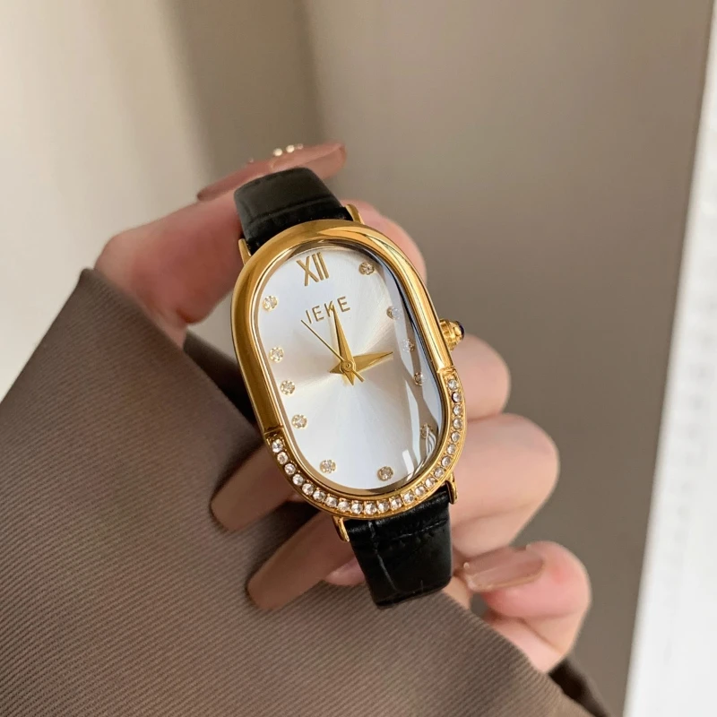 

Classic Trend Ladies Watch Elegant Simple Retro 2025 Waterproof Quartz Watch Birthday Gift Light Luxury