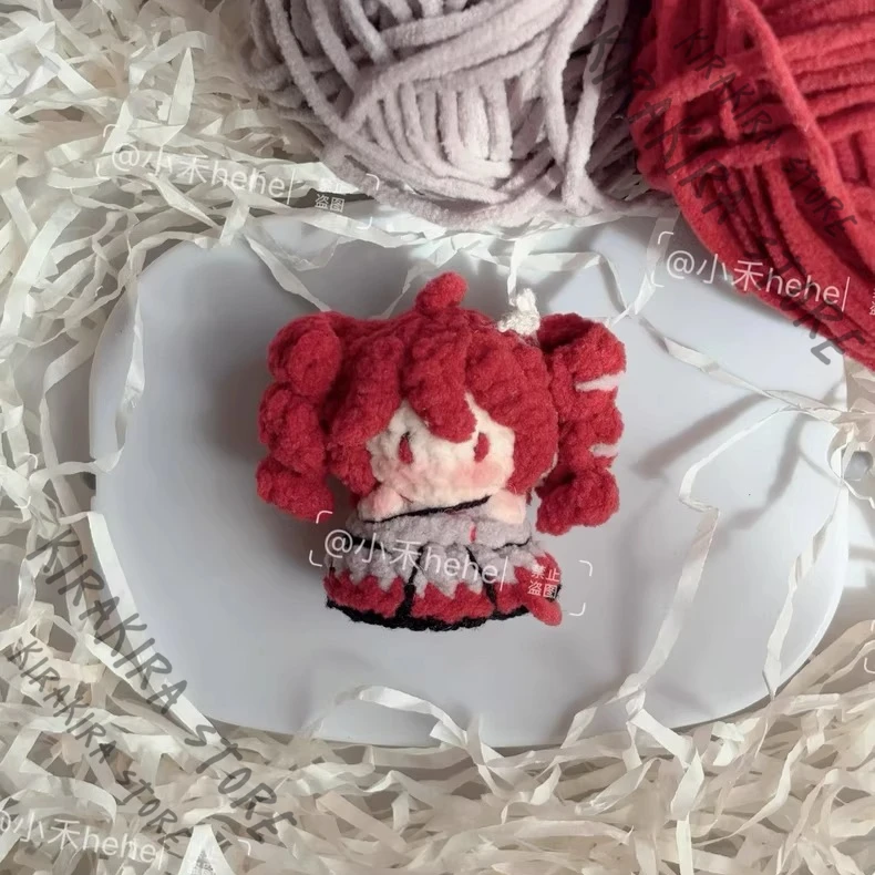 

Kasane Tetomini Hand-crochet Handcrafted Moppet Puppet mini Pendant Mascot Fangoods Cosplay Originality Kawaii Ornaments