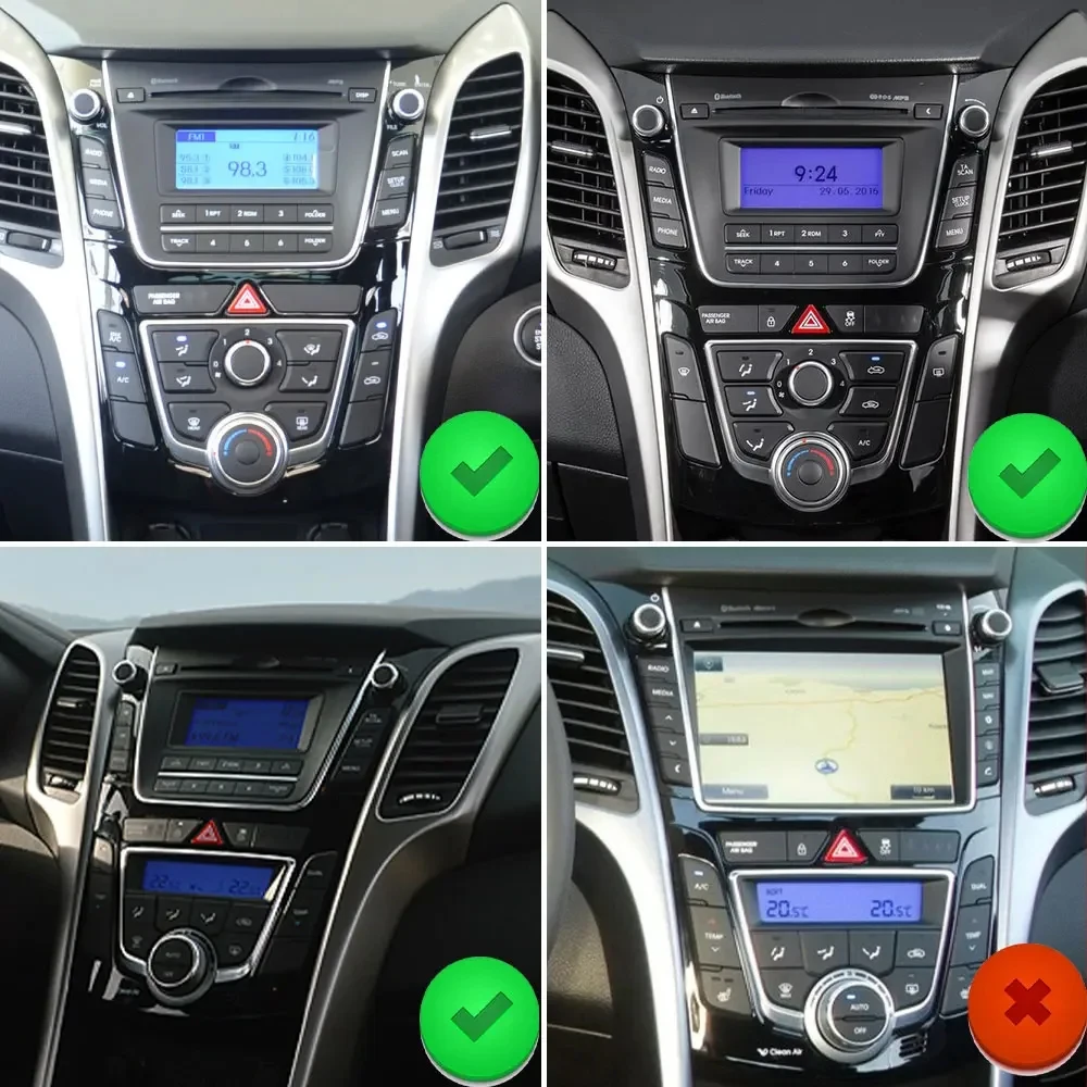 Android For Hyundai I30 Elantra GT 2012 - 2017 Carplay Android Auto Radio Stereo Multimedia Video Player Navigation NO 2din DVD