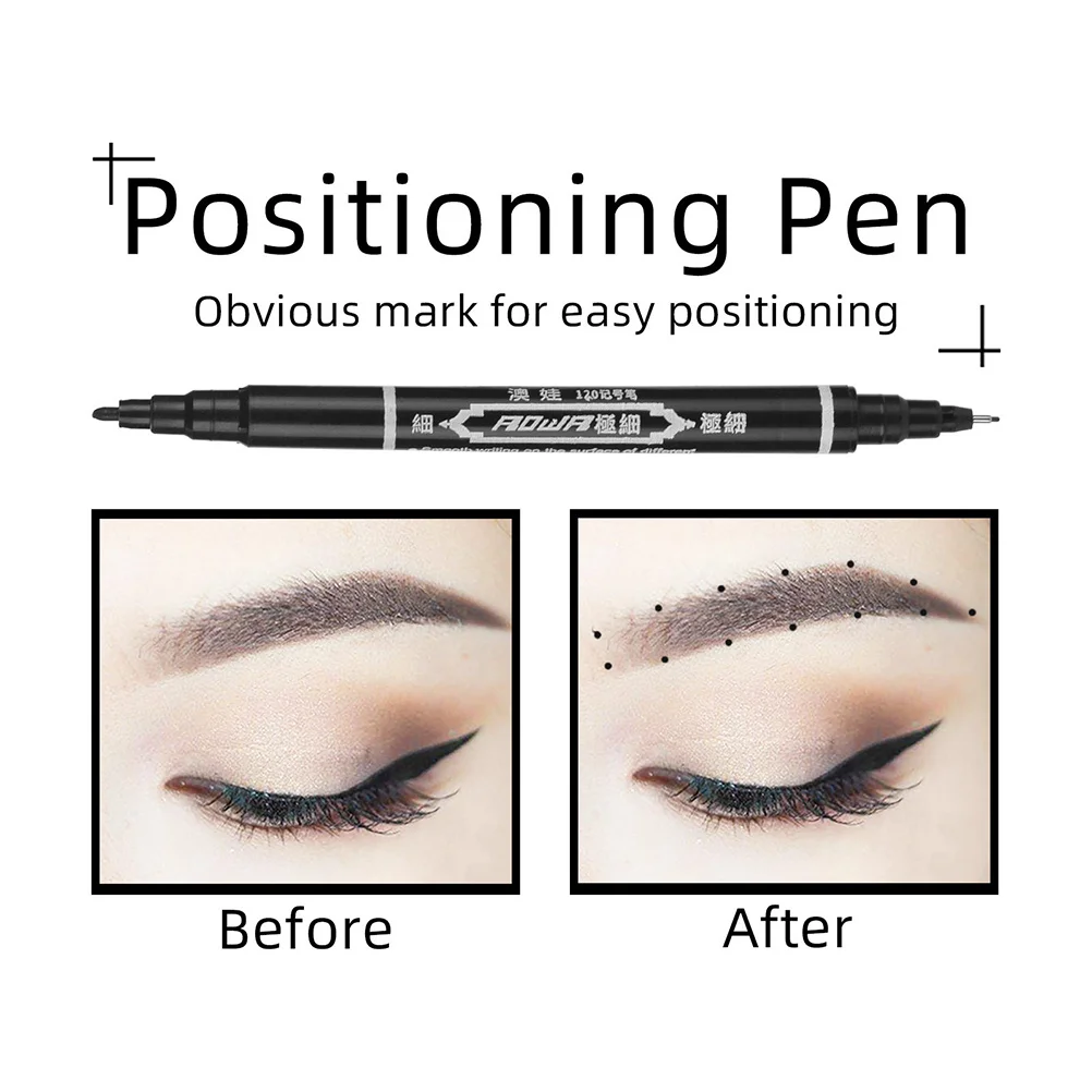 

6Pcs Eyebrow Tattoo Pen Professional Marking Pens for Brow and Lip Mapping Portable Beauty Marker Tools Salon Use Waterproof