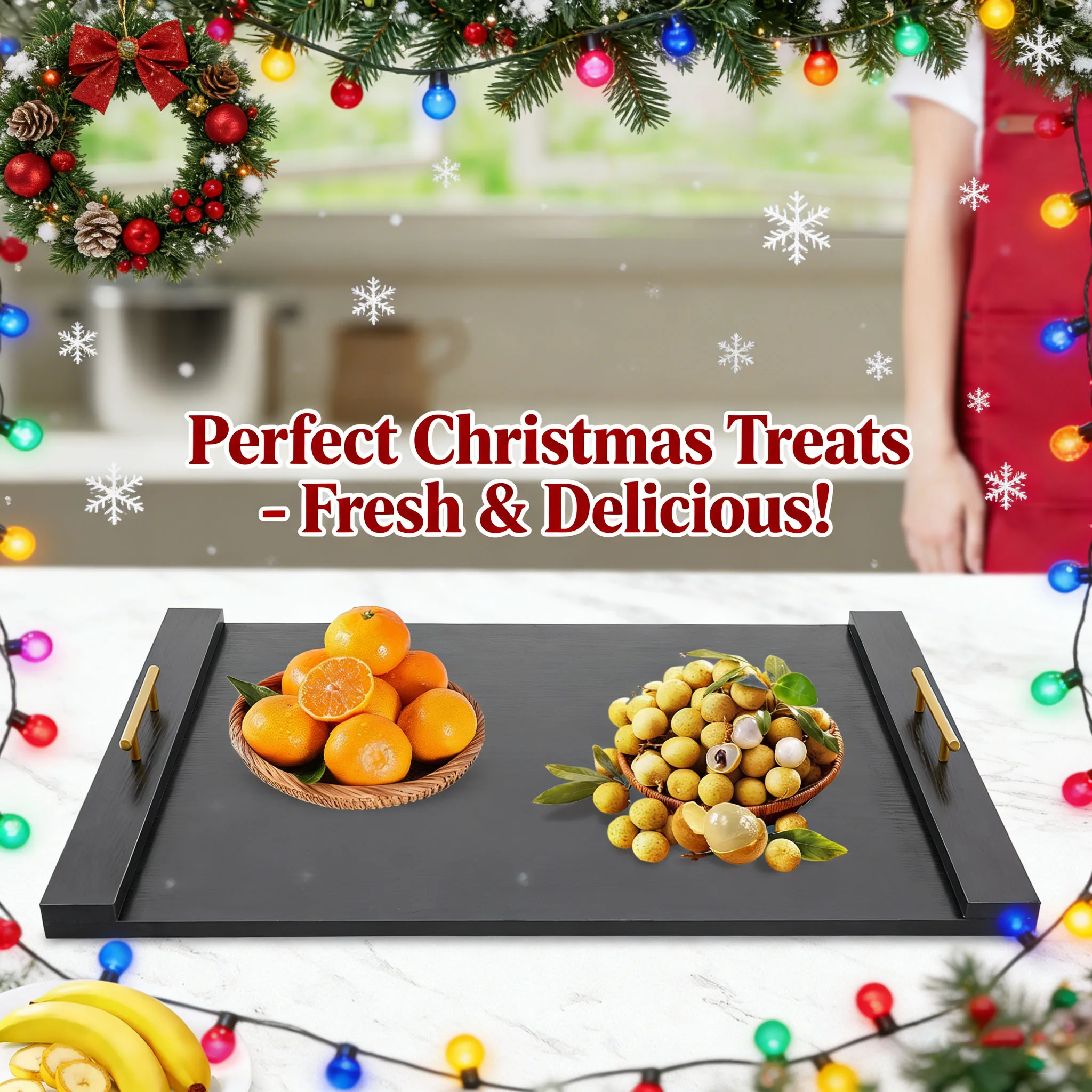 

Black Noodle Board Stove Cover, Multi-Functional Kitchen Countertop Cover & Serving Tray, Protects Burner, Expands Workspace