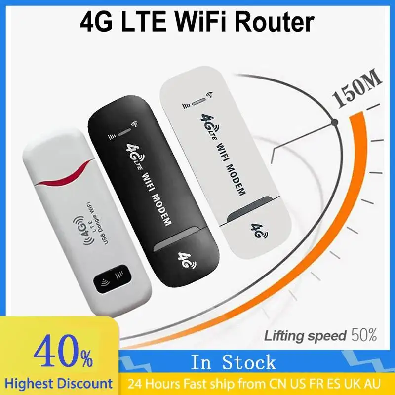 4G LTE Wireless USB Dongle Mobile Broadband 150Mbps Modem Stick Sim Card Wireless Router USB 150Mbps Modem Stick for Home Office