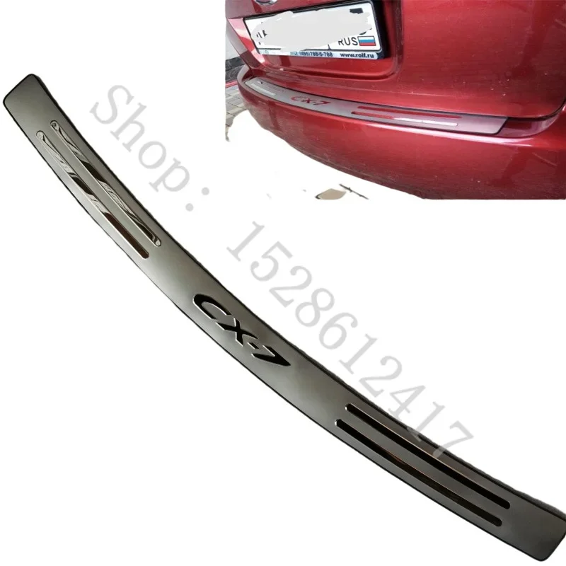 For Mazda CX-7 cx 7 2010 2011 2012-2015 Car accessories door cover outside door sill plate and Rear Bumper Protector Sill