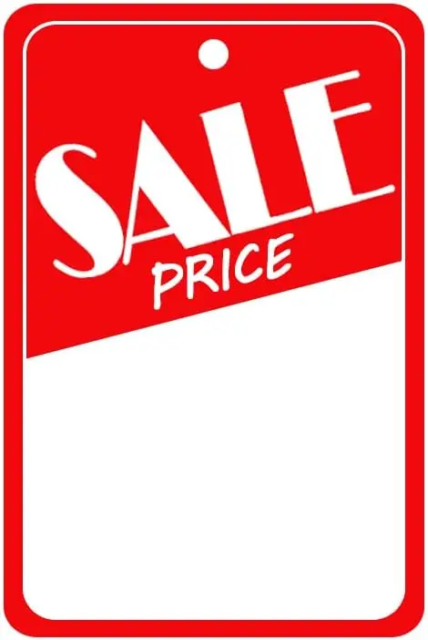 Sale Price Tags,2x3 Inch Retail Labels,Business Store Signs Cardstock,Pack of 100