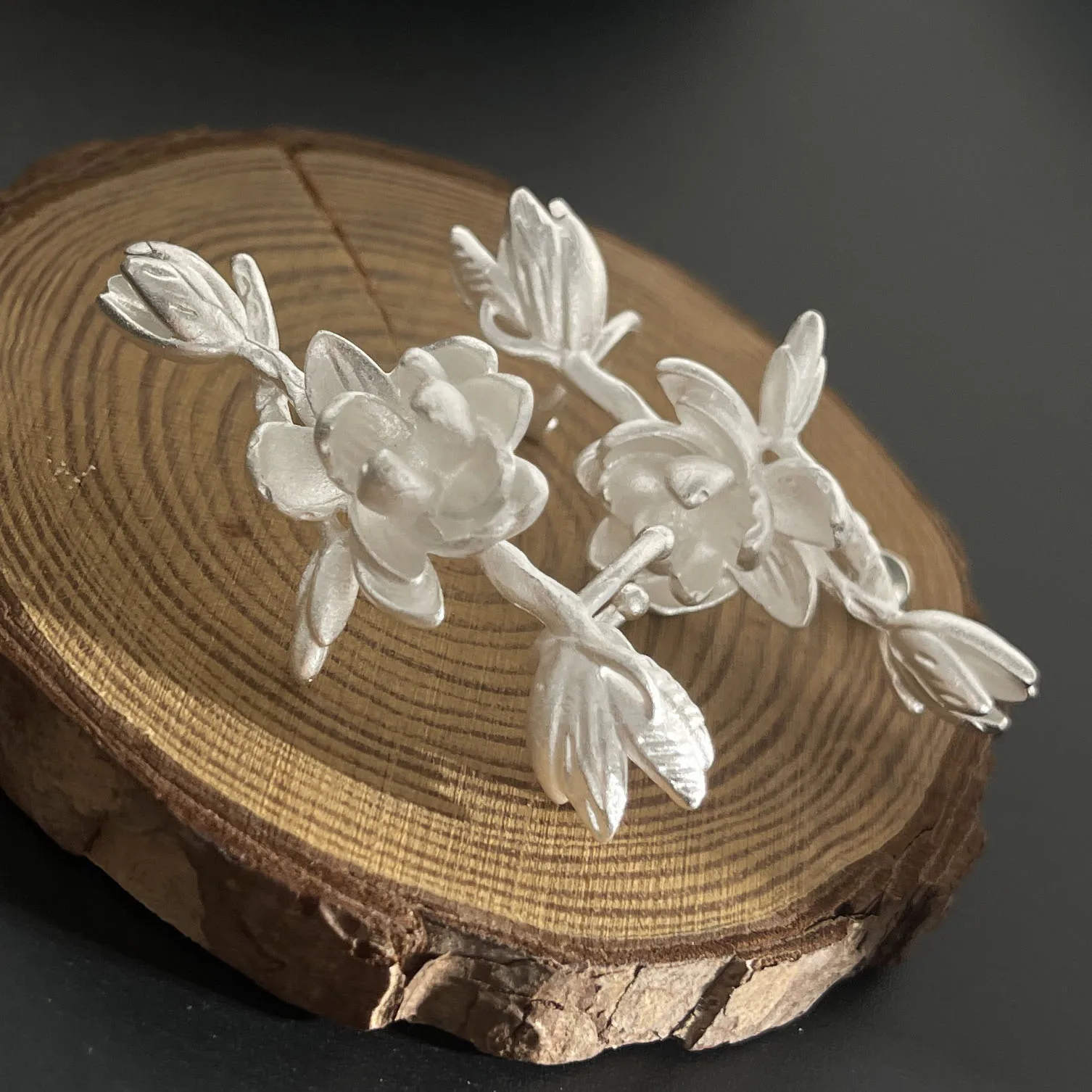 Pendientes Vintage de Plata de Ley 925 para mujer, pendiente de perla de flor Simple, joyería para prevenir alergias, accesorios de fiesta, regalo