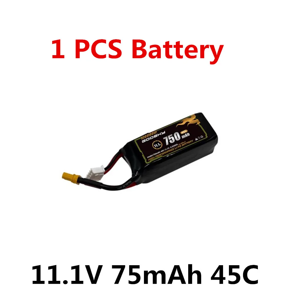 GOOSKY S2 Helicopter Original Battery Accessories 11.1V 750MAH 45C /  For GOOSKY S2 Helicopter GOOSKY S2 part