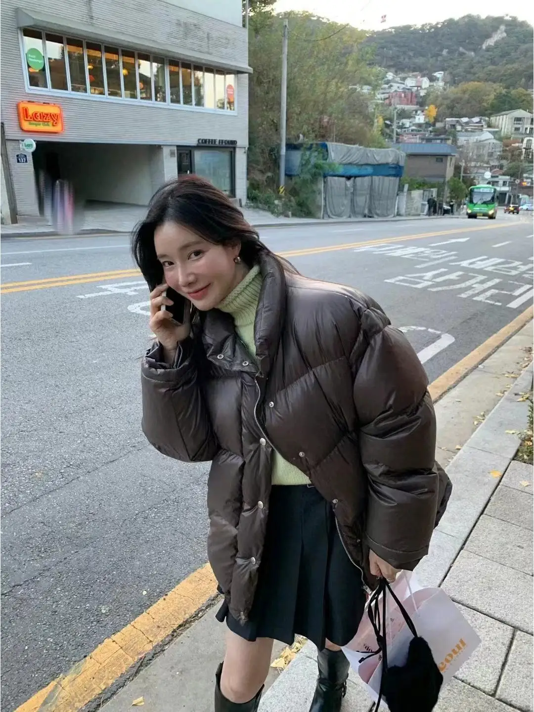 الشتاء أسفل Jaet سطح لامع خفيفة الوزن الدفء مايكرو ضوء معطف مبطن تخفيف Sle الوقوف Sve سحاب طويل #2