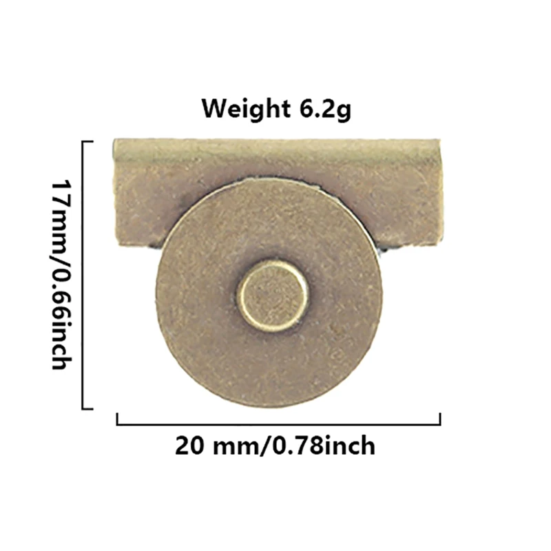 Magnetic Buckle Bag Buckle Accessories Magnet Buckle Strong Magnetic Buckle Leather Bag Buckle Button Hidden Buckle No-sew Butto