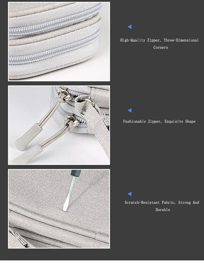 1Pc NEUE Reise Veranstalter Tasche Kabel Lagerung Organisatoren Beutel Tragen Fall Tragbare Wasserdichte Doppel Schichten Lagerung Taschen Kabel – Detail 6