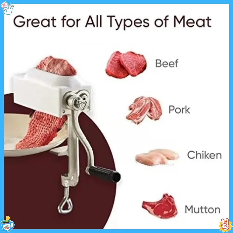 Manual Cast Iron Meat Tenderizer Tool for Beef Steak Pork Chicken Breast Kitchen 