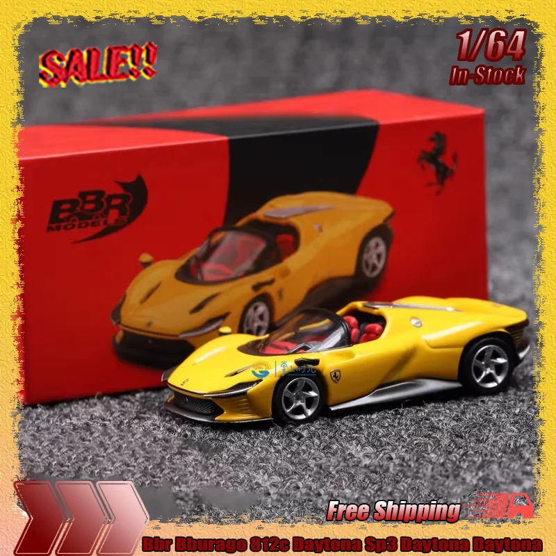 

In Stock Bbr 1:64 Bburago 812c Daytona Sp3 Daytona Simulation Alloy Miniature Die-Casting Car Model Collectible Custom Toys Gift
